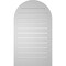 Ekena Millwork Round Top Surface Mount PVC Gable Vent: Functional, w/ 2"W x 2"P Brickmould Sill Frame, 22"W x 38"H GVPRT22X3803SF - alternate 2